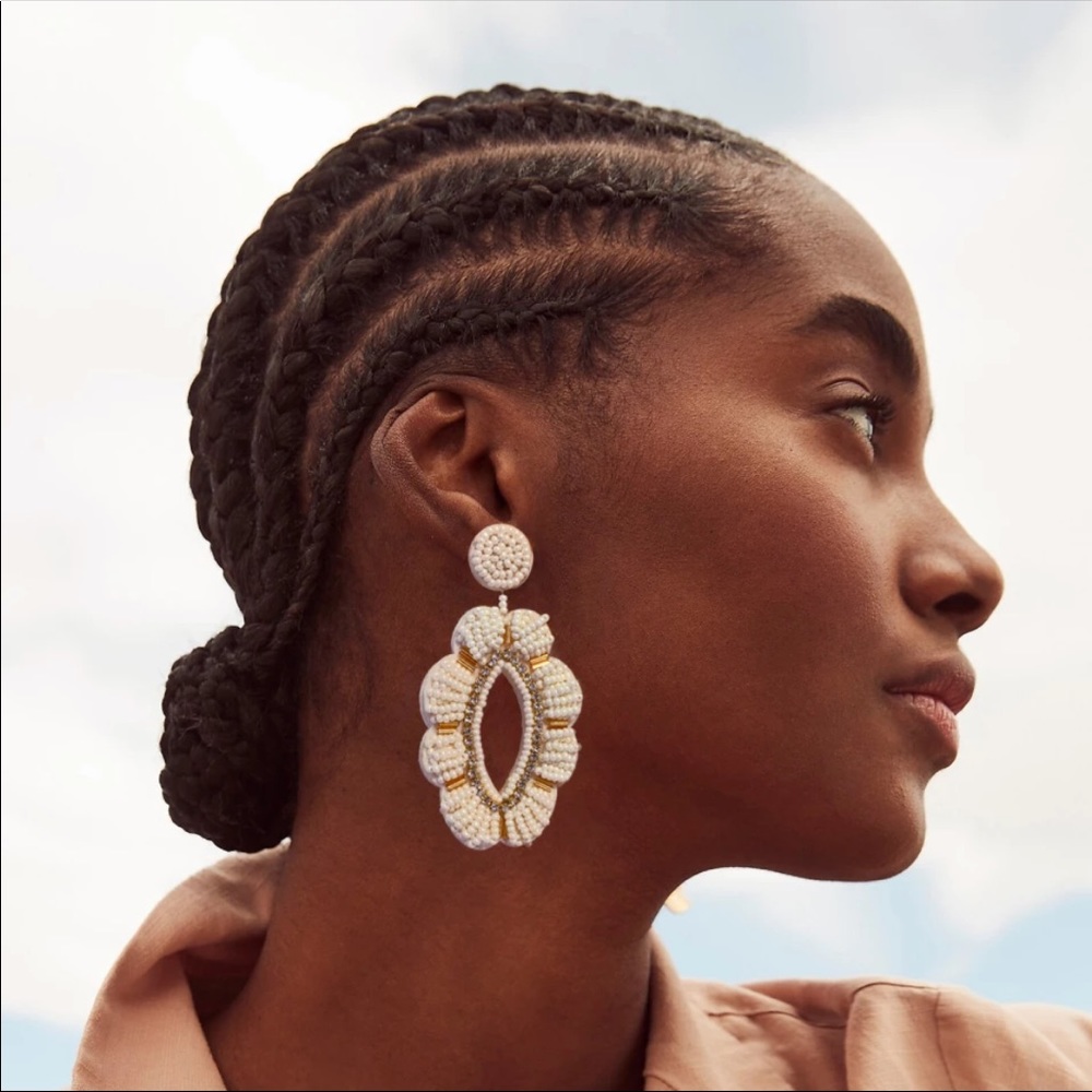 Zara boho flower beads earrings